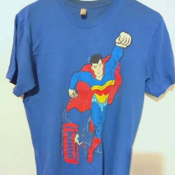 American Apparel Other - Superman Wonder Woman Graphic T Shirt Youth M Retro Y2K Comiccore Superhero